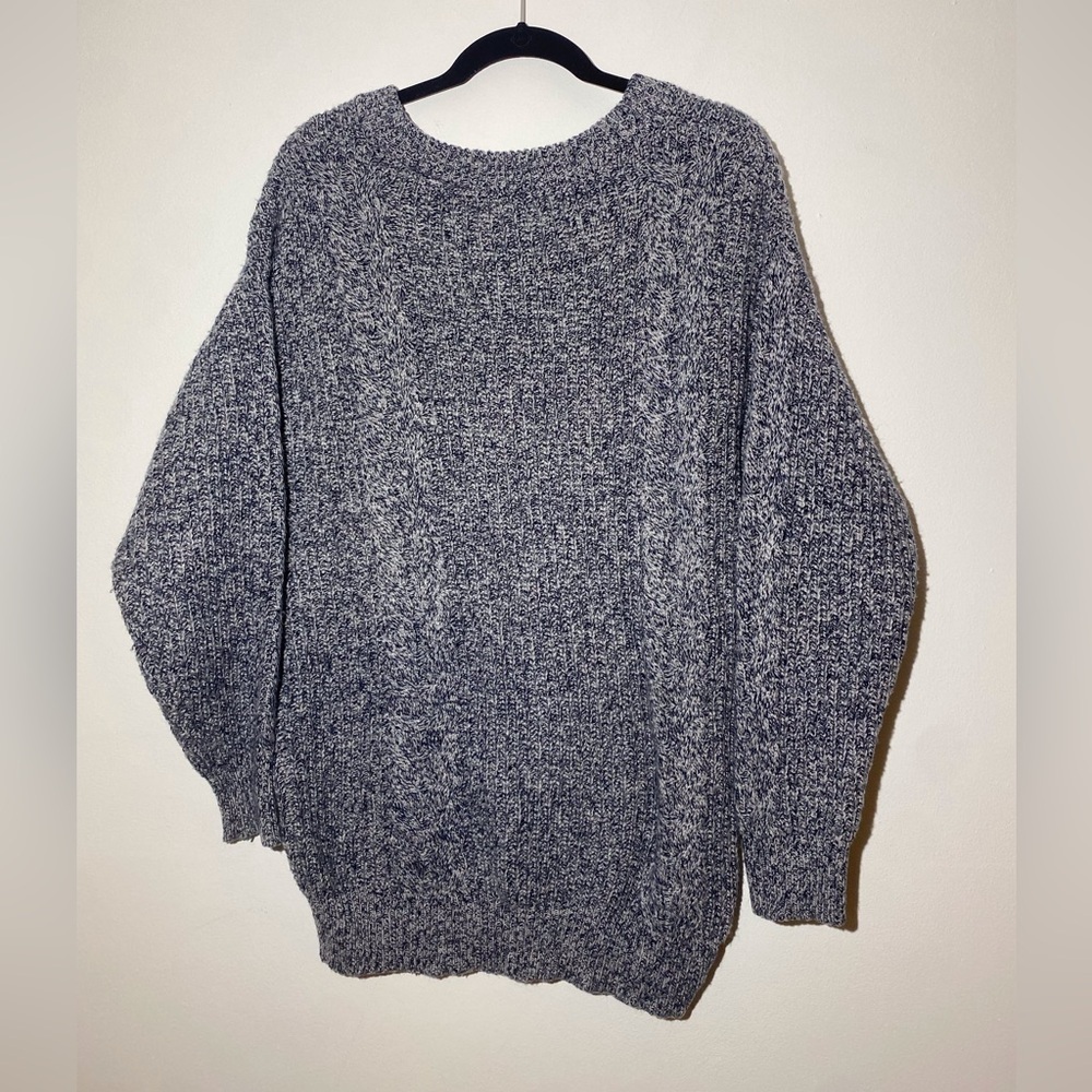 Cozy Gray Knit Sweater - Picture 2 of 3